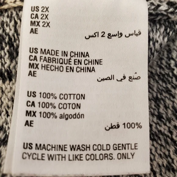 Karen Scott Sweater Womens 2X Pullover 1/4 Zip‎ Gray White Warm Layer Warm XXL - Picture 9 of 13